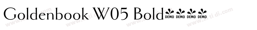 Goldenbook W05 Bold字体转换